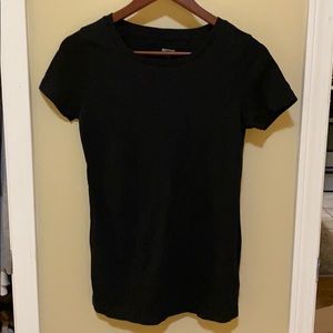 Black crew Neck T